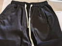 雅鹿裤子男春秋季薄款港风修身男士宽松束脚运动长裤大码工装休闲裤男 黑色【加绒款】 加绒 2XL 【建议体重140-155斤】 实拍图