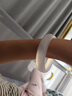 初缘玉手镯A货冰种白色玉髓玛瑙白月光镯子国风送老婆女友本命年礼物 56-57适合90-100斤 实拍图