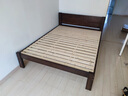 子航（ZH）床实木床橡胶木双人床1.8米x2米卧室家用单人床1.5米x2米主卧大床 浅咖色(单床) 1500mm*2000mm 实拍图