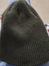 毛线帽秋冬季男女新套头帽韩版潮薄款不加绒针织帽保暖帽情侣帽子 小直边墨绿色（不加绒） 弹力均码 实拍图