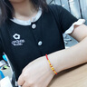 中国黄金本命年黄金手链女足金五福蛇转运珠红绳生日礼物送女朋友老婆实用 【爆富蛇宝】蛇年本命年礼物 实拍图