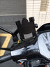 暖之阳电动车手机支架摩托车手机支架导航铝合金防震电瓶车用外卖支架 后视镜款套装【黑色】 实拍图
