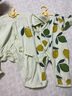 aqpa【195g新疆棉】新生婴儿连体哈衣春秋纯棉衣服宝宝和尚服0-6 檬想成真 66cm 实拍图