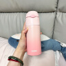 膳魔师（THERMOS）保温杯400ml男女士渐变色吸管杯保冷水杯子TCMI-400S PKW 实拍图