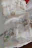 全棉时代纯棉新生婴儿连体衣服抗菌纱布满月宝宝春夏 花园物语粉 90码 实拍图