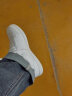 特步板鞋男鞋子男皮面舒适透气轻质休闲鞋男运动户外耐磨运动鞋男 白黑 43 实拍图