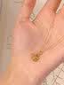 中国黄金（CHINA GOLD）黄金项链女999足金星星吊坠挂坠生日七夕情人节礼物送女朋友老婆 足金吊坠约1.2g*赠镀金银链【甄选礼盒】 实拍图