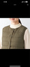 无印良品（MUJI）女式 便携式 无领马甲 羽绒背心 羽绒服 深米色 L  实拍图
