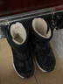 哈比熊童鞋儿童雪地靴男童靴子加绒棉鞋女童短靴AW7089 黑色29码 实拍图