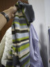 欧莎（OSA）复古条纹V领针织衫女装2024春款慵懒法式毛衣短款撞色上衣 绿色 XS 晒单实拍图