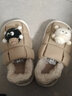 明盛棉拖鞋女包跟冬季棉鞋外穿拖鞋家居室内月子鞋防滑踩屎感厚底保暖 卡其小煤球【店长推荐-巨好看】 38-39 适合平时穿37-38 实拍图
