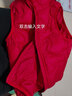鸭鸭（YAYA）儿童羽绒马甲男女童背心秋冬季中大童装轻薄青少年学生外套WJ 红色 130 实拍图