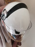 雅马哈雅马哈摩托车电动车头盔3C认证男女四季轻便安全帽四分之三盔秋冬 白色贴花（贴面版型） L 实拍图