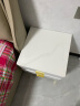 罗森（LUOSEN）床头柜卧室现代简约岩板轻奢烤漆床边柜小户型置物收纳柜纯白40cm 实拍图
