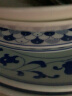 景德镇（jdz）青花陶瓷碗碟餐具釉上彩家用单个吃饭碗鱼盘汤锅组合可微波炉使用 一团和气8英寸平盘单只 实拍图