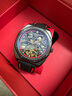马克华菲（FAIRWHALE）手表男士机械表全自动方形透底陀轮双面镂空夜光防水腕表国潮男表 黑壳红面【高档礼盒】 实拍图