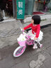 凤凰（Phoenix）儿童自行车3-5-8-10-15岁宝宝单车公主钻石浪漫粉色带辅助轮礼物 【凤凰粉系】梦幻浪漫粉丨带后衣架 14寸（适合身高95-120cm） 实拍图