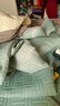 南极人A类泰国乳胶凉席床笠款三件套冰丝席可机洗折叠夏季床单空调软席 SJ清新绿-床笠款【凉而不冰】 150x200cm乳胶凉席+枕套两只 实拍图
