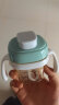 安配方形奶瓶学饮嘴重力球吸管水杯盖  （适配赫根方形奶瓶）绿色 实拍图