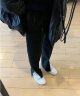 adidas NIZZA PLATFORM厚底增高运动帆布鞋女子阿迪达斯三叶草 白/FV5322 38(235mm) 实拍图