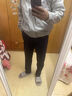 真维斯休闲裤男秋冬新款修身直筒裤潮牌商务弹力百搭加绒加厚长裤子男 3381黑色 31 （建议135-145斤） 实拍图