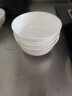 厨万雅 家用纯白碗景德镇骨瓷陶瓷米饭碗 釉下彩5英寸白色骨瓷金钟碗 晒单实拍图