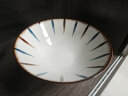裕行拉面碗日式8英寸面碗家用陶瓷大号汤碗牛肉面碗陶瓷面碗蓝和2只装 实拍图