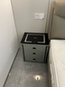 鹿匠（LUJIANG）保险柜家用床头柜保险箱柜一体智能指纹密码无线充电三色灯光储物柜保管柜 高51cm/宽50cm 星空灰 实拍图