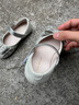 百丽（Belle）童鞋幼童学步宝宝鞋春秋款蝴蝶结公主鞋女童水晶鞋儿童单鞋小皮鞋 银色 25 脚长15.1-15.6cm 实拍图