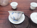 苏氏陶瓷（SUSHI CERAMICS）手绘画青竹羊脂玉瓷盖碗小套组非遗老师苏爱珍作品 实拍图