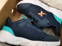 特步（XTEP）跑鞋童鞋儿童运动鞋透气男女童大小童跑步鞋透气软底跑鞋 深邃蓝/海湾蓝【大网眼27-40】 32 码 实拍图