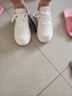 回力女鞋厚底板鞋潮流百搭小白鞋子女休闲运动鞋 1799 白粉 38 实拍图