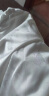 罗蒙（ROMON）真丝复古旗袍衬衫女夏装中国风盘扣短袖雪纺衫新中式提花高端上衣 白色 L 晒单实拍图