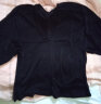 COCOBELLA肌理感醋酸纤维针织衫女蝙蝠袖双V领垂顺上衣TS118 黑色 XL 晒单实拍图