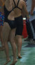 英发（YINGFA）专业泳衣女士 连体竞技比赛训练五分及膝泳装 速干抗氯儿童游泳衣 晒单实拍图