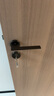 亚固（YAGU）北欧风黑钢拉丝色门锁室内卧室房门锁门把手木门锁房间静音门锁 锁+3个星空灰平开合页+门吸 门锁室内 实拍图