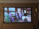 虾皮 投影幕布手动壁挂幕家用挂钩免打孔4K高清投影布移动便携贴墙影机简易幕布卧室客厅投影仪屏幕布 灰玻纤 增益升级84吋16:9免打孔壁挂幕布 实拍图