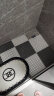 木丁丁 自由拼接浴室防滑垫脚垫地垫灰白6片装隔水疏水卫生间淋浴可剪裁 晒单实拍图