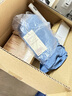 无印良品 MUJI 男式 棉水洗府绸 短裤休闲短裤男款夏季纯棉全棉AED14A2S 烟熏蓝色 M 实拍图