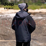 吉普（JEEP）冲锋夹克男女情侣款三合一两件套防风保暖户外冲锋外套 D855 实拍图