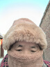 浩冠（HAOGUAN）帽子女士秋冬季毛线帽新款保暖骑车防风面罩防寒加厚护颈围巾一体 深咖 均码有弹性 实拍图