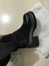 ZHR长筒靴女冬时尚弹力过膝靴子女简约复古加绒面女靴 JF78A 黑色 37 实拍图