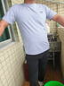 风尚锦绣纯棉短袖t恤男夏季青年汗衫男士纯色半袖圆领夏天宽松休闲短上衣 灰色+白色 XL -建议125斤-140斤 实拍图
