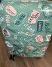 美旅箱包时尚闺蜜行李箱20英寸顺滑飞机轮拉杆箱旅行闺蜜箱NC2绿色印花 实拍图