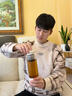 PBKC水杯男士磁弹泡茶杯茶水分离Tritan大容量便携磁吸夏季耐高温杯子 【进口Tritan】白色800ml 实拍图