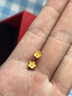 赛菲尔 黄金耳钉女足金999.9海棠花朵耳钉小清新小金花耳环耳饰送女友 一对耳钉 约0.7克 实拍图