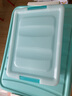 茶花（CHAHUA）茶花加厚收纳箱多容量透明整理箱衣服收纳盒玩具储物箱换季整理 1个装【7.5L小号】33.5*24.15.5cm 冰寒蓝 实拍图