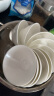 玉蝶景德镇陶瓷碗家用吃饭大号汤碗面碗日式白色斗笠碗骨瓷米饭碗深盘 5英寸4个装（小饭碗） 实拍图