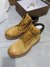 骆驼（CAMEL）王俊凯同款秋冬马丁靴户外工装大黄靴男 G122W7757TR 金黄 38 实拍图
