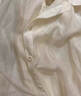 库恩玛维【莱赛尔面料】米色宽松长袖衬衫女2024夏季新款中长外套K55299 米白色 S 实拍图